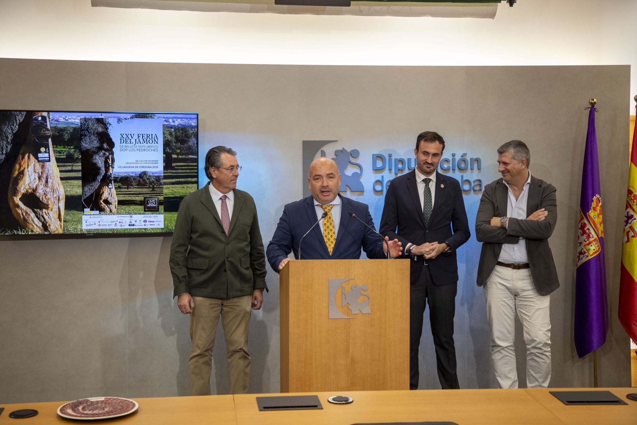 La Feria del Jamón de Bellota 100% Ibérico de Los Pedroches celebra su XXV aniversario con el apoyo de la Diputación de Córdoba