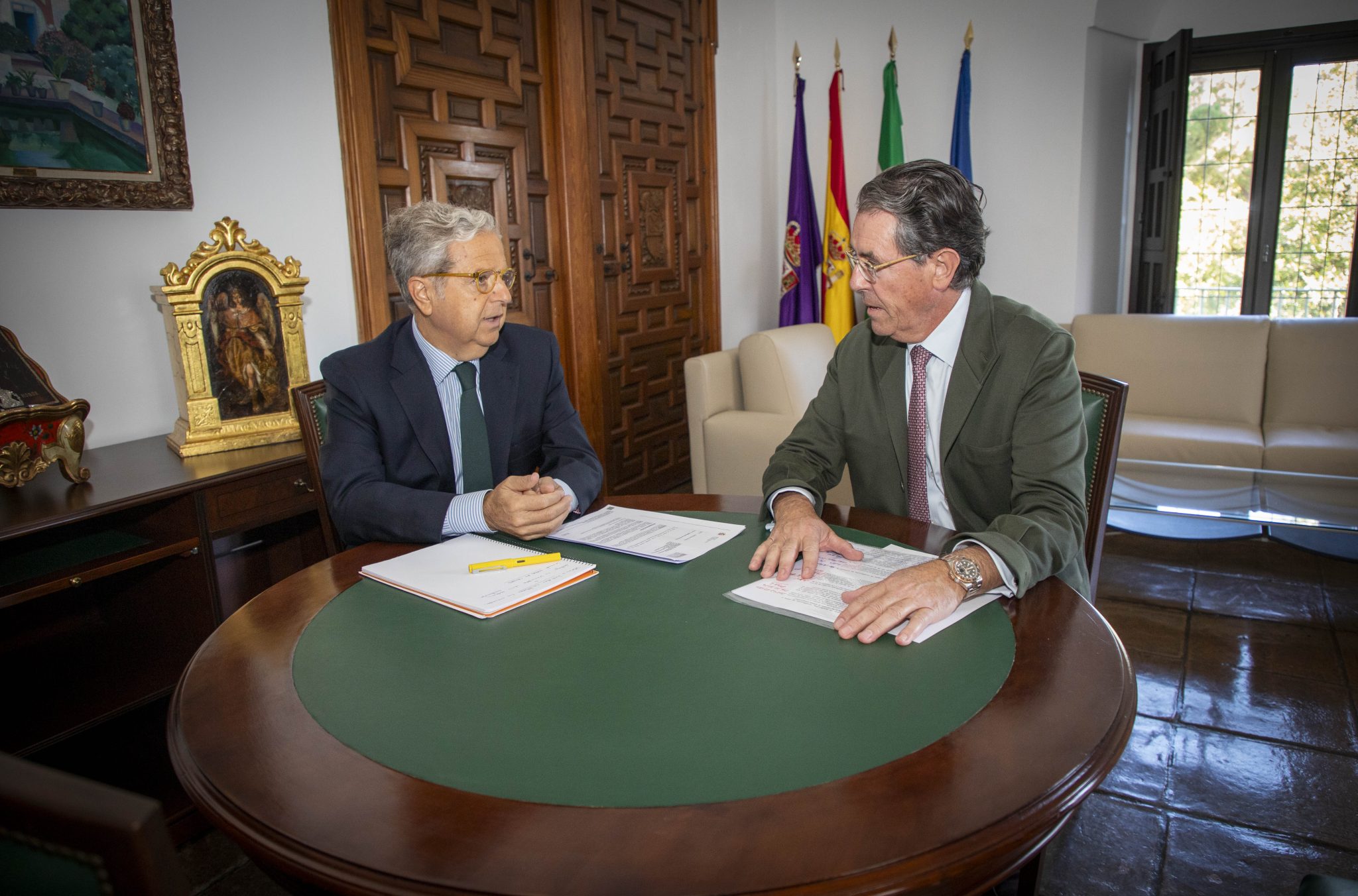 La Diputación de Córdoba y la DOP de Los Pedroches abordan la estrategia conjunta en defensa del jamón ibérico